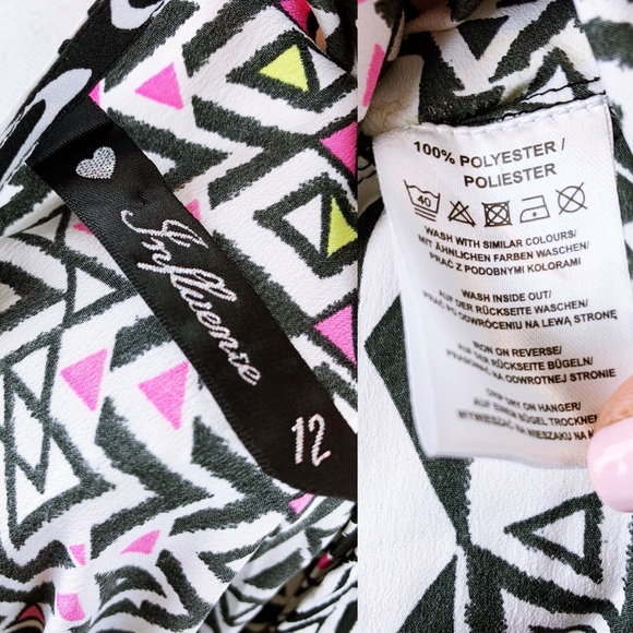 ASOS Influence Black Zebra Long Maxi Dress - Picture 5 of 8